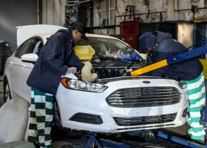 Inmates automotive repair and maintenance